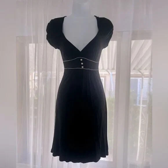 Sidecca 50’s Style Dress with Keyhole Back Pinup Rockabilly Women’s Small - Picture 2 of 5